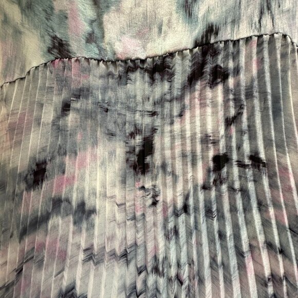 Rebecca Taylor Aurora Pleated Black Shift Silk Dress Designer High End Luxury - Picture 6 of 16